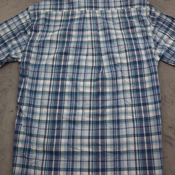 Johnnie- O Shirt Mens S Check Hangin Out Long Sleeve Button Up Surfing - Picture 15 of 16